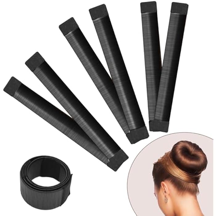 Hair Bun Maker 3 PCS- Donut Bun Maker DIY French Twist Hair Fold Wrap Snap - Easy Bun Hair Tool - Shaper Bun Hair Tool -Ballet Bun for Women and Kids - Image 1